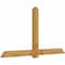 Ekena Millwork Eugene Rough Sawn Timber Gable Bracket, Western Red Cedar, 96"W x 52"H x 4"D x 6"F, 13/12 Pitch GBW096X52X0406EUG00RWR - alternate 2